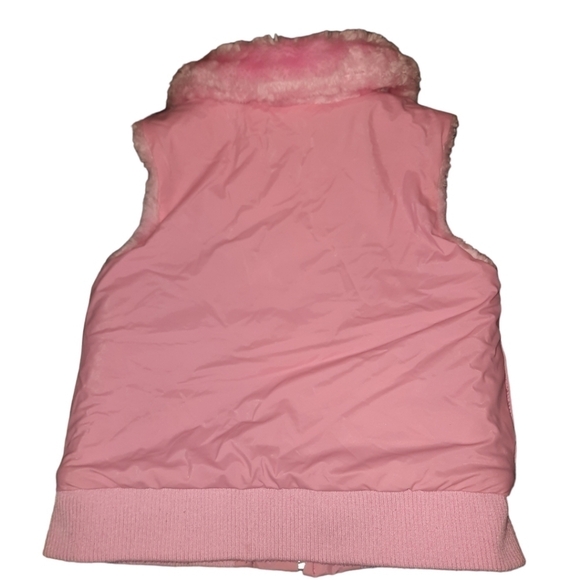 Girl Connection Reversible Pink Vest Jacket Medium - Picture 3 of 9
